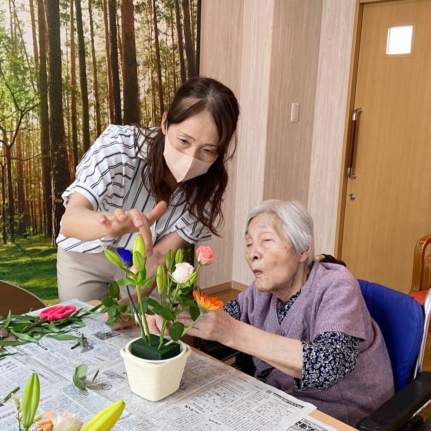 【ベルサイユ】風フラワーアレンジ💐