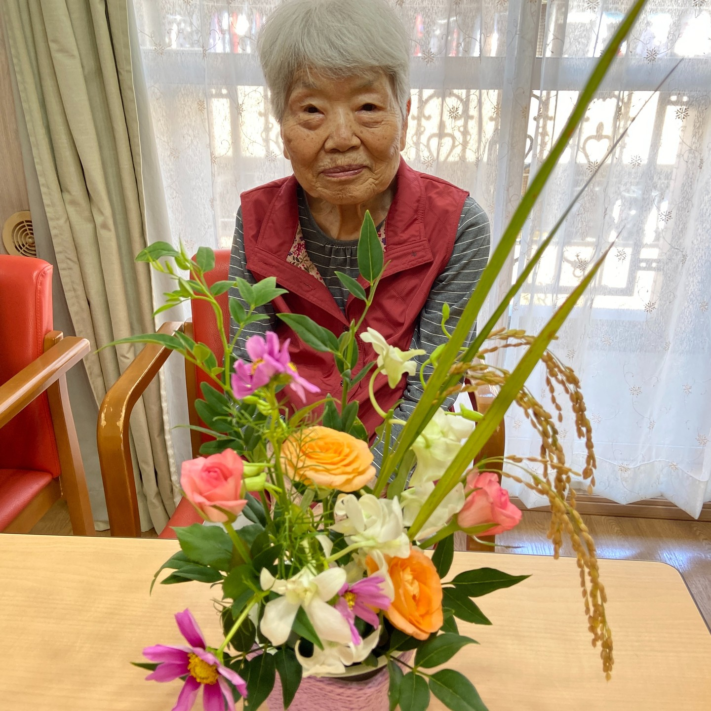 そろそろ秋ですね～🌾フラワーアレンジメント💐