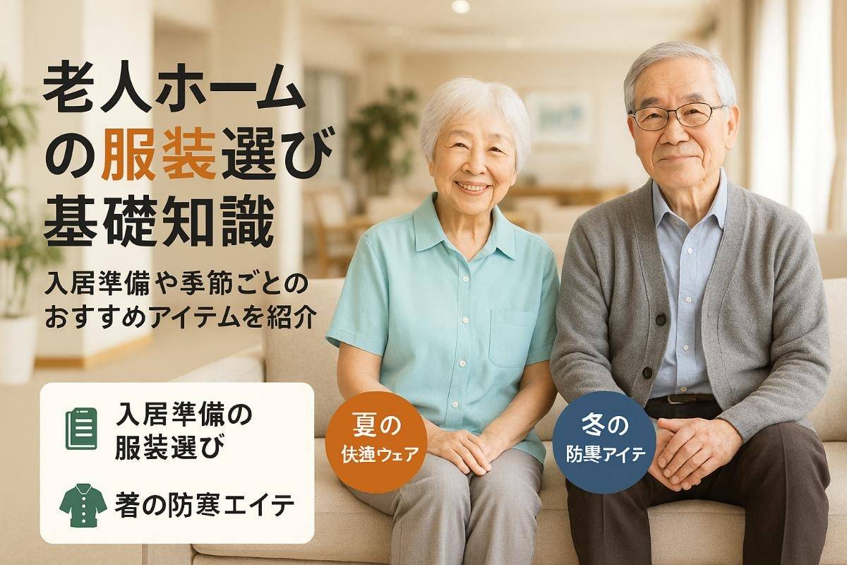 老人ホームの服装を選ぶ時に押さえておきたい基礎知識とおすすめアイテム｜入居準備や季節ごとのポイントを徹底解説