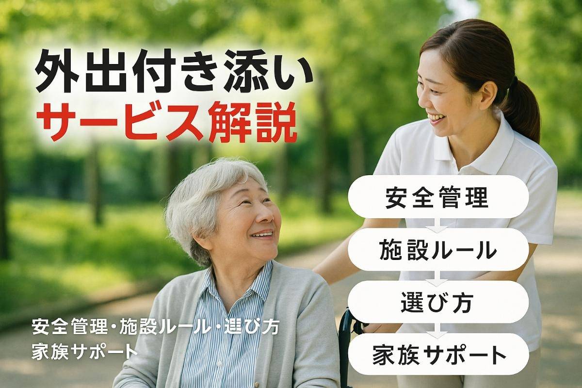 老人ホームの外出付き添いサービス徹底解説｜安全管理や施設ごとのルール・選び方と家族サポートのポイント