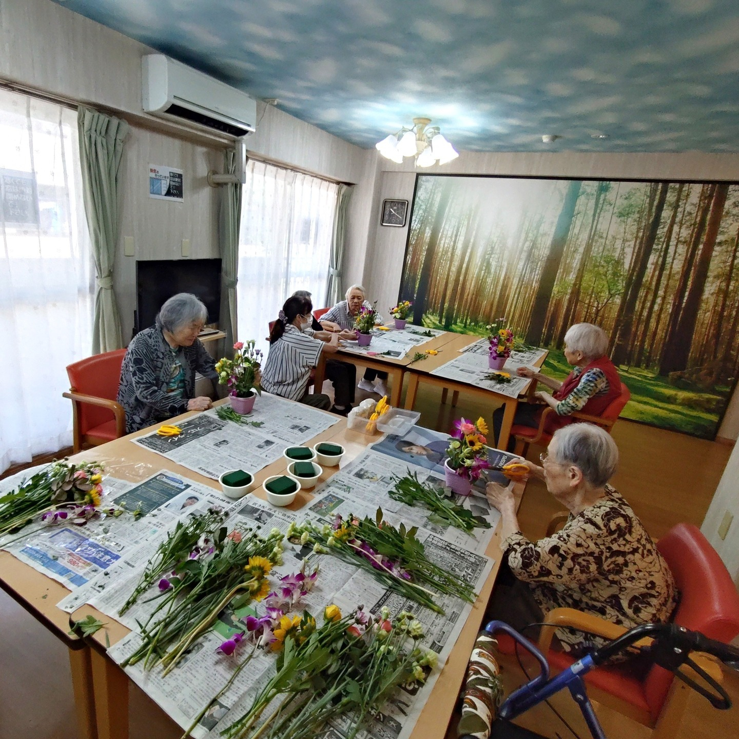 【フラワーアレンジメント💐８月】