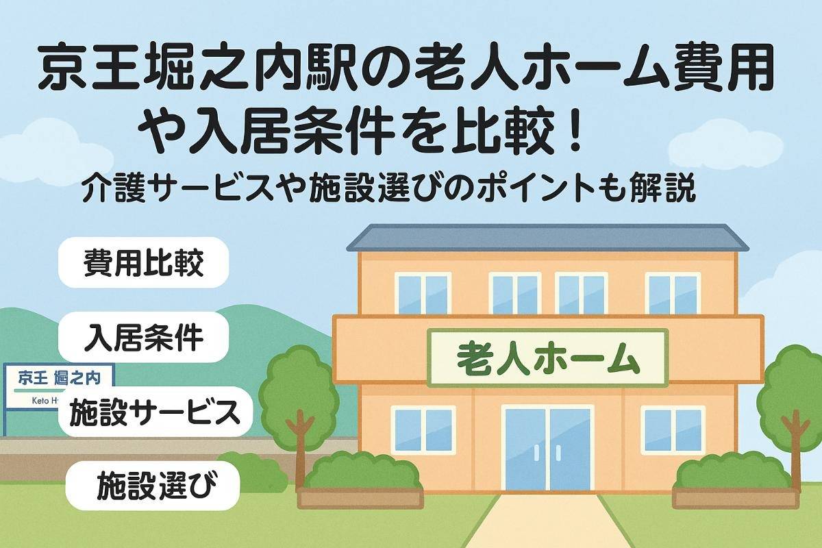 京王堀之内駅の老人ホーム費用や入居条件を比較！介護サービスや施設選びのポイントも解説