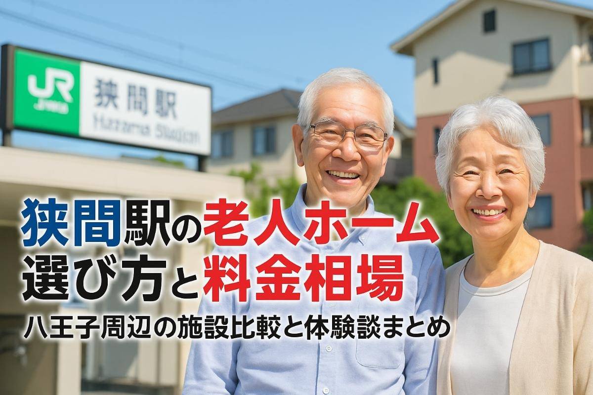 狭間駅の老人ホーム選び方と料金相場八王子周辺の施設比較と体験談まとめ