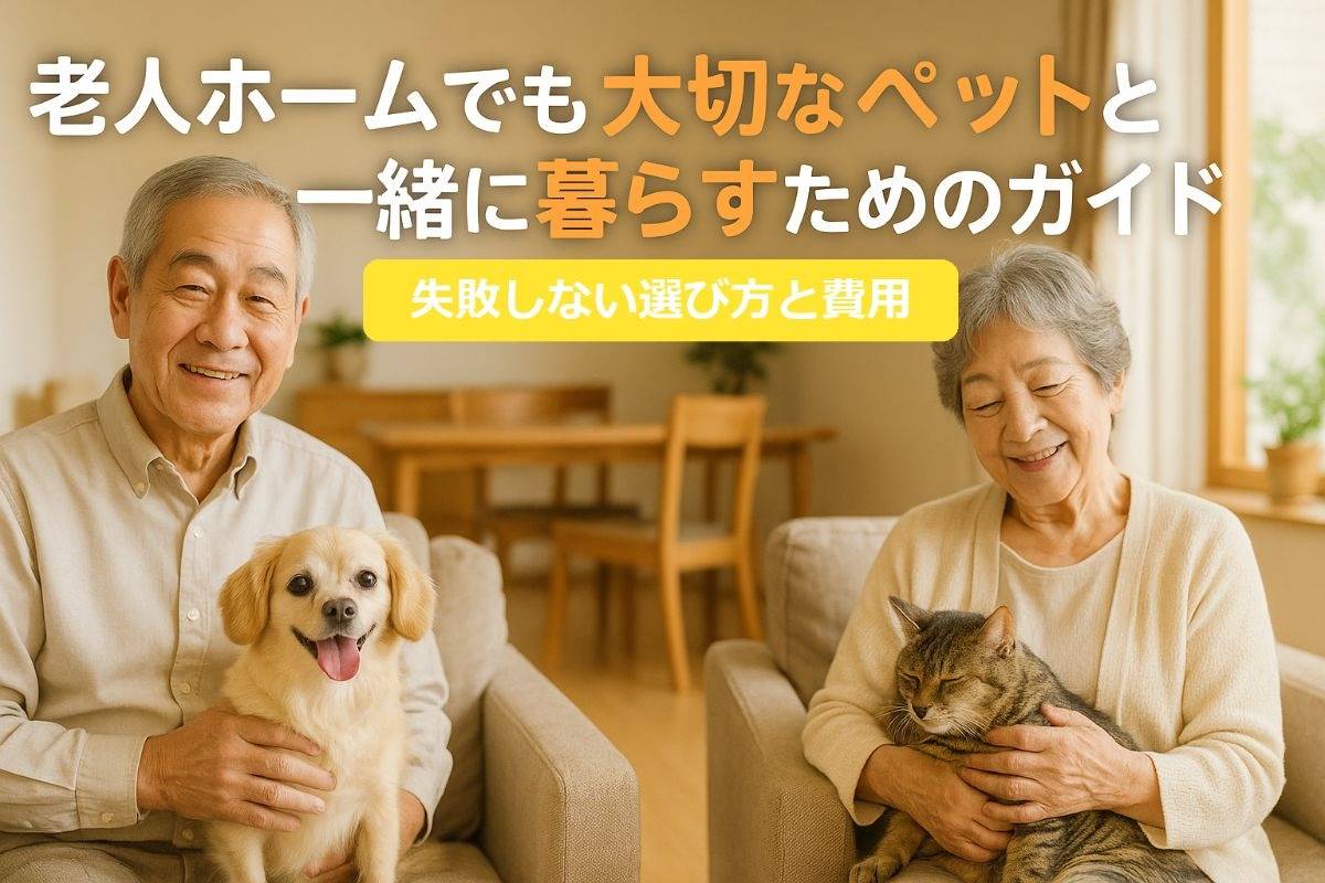老人ホームでも大切なペットと一緒に暮らすためのガイド｜失敗しない選び方と費用