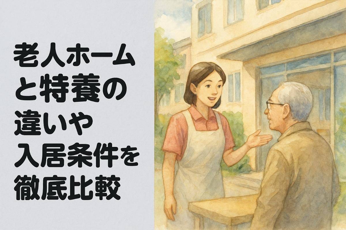 老人ホームと特養の違いや入居条件を徹底比較！費用やサービス内容・申し込み手順も詳しく解説