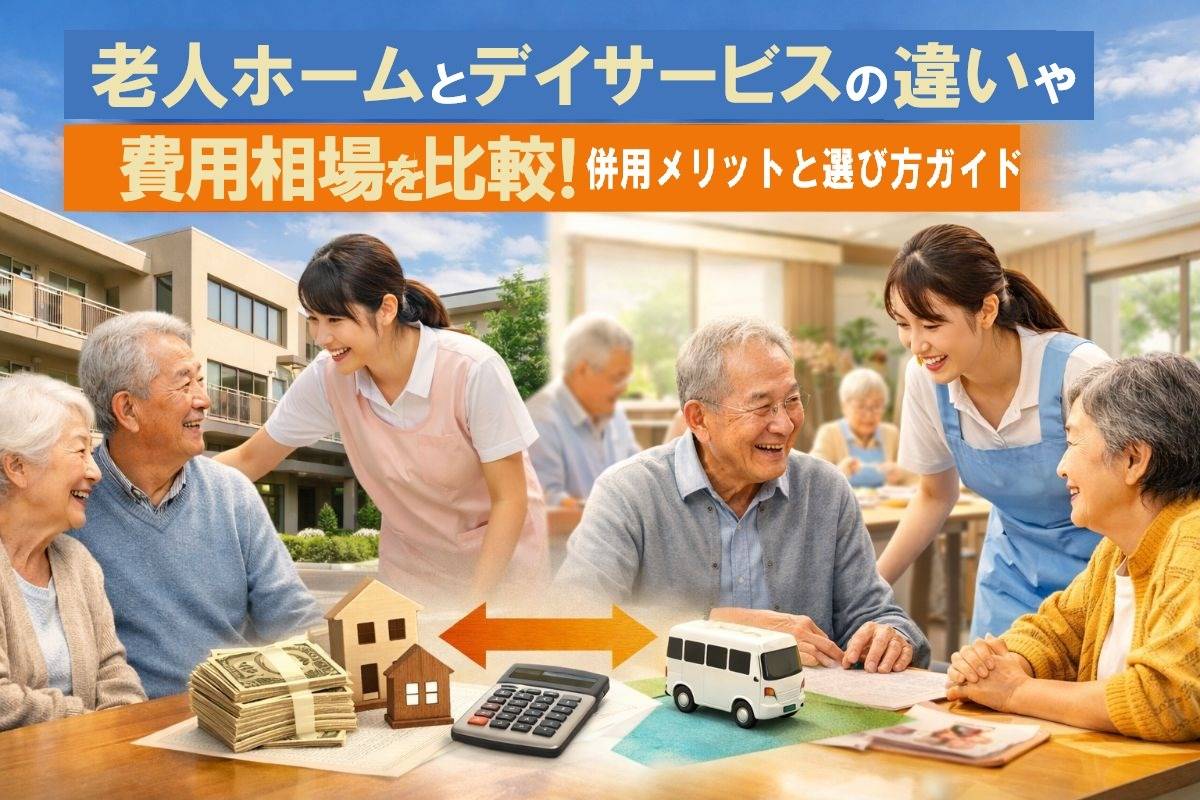 老人ホームとデイサービスの違いや費用相場を比較！併用メリットと選び方ガイド