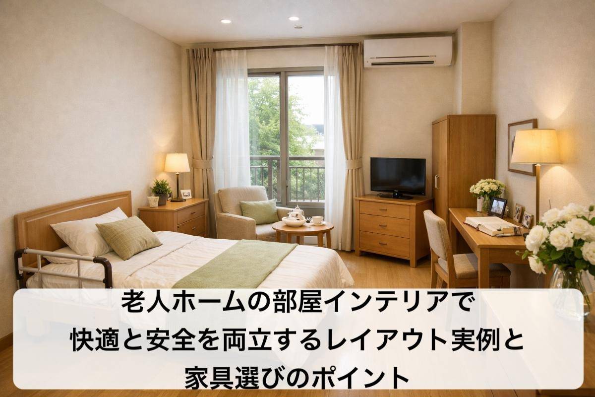 老人ホームの部屋インテリアで快適と安全を両立するレイアウト実例と家具選びのポイント