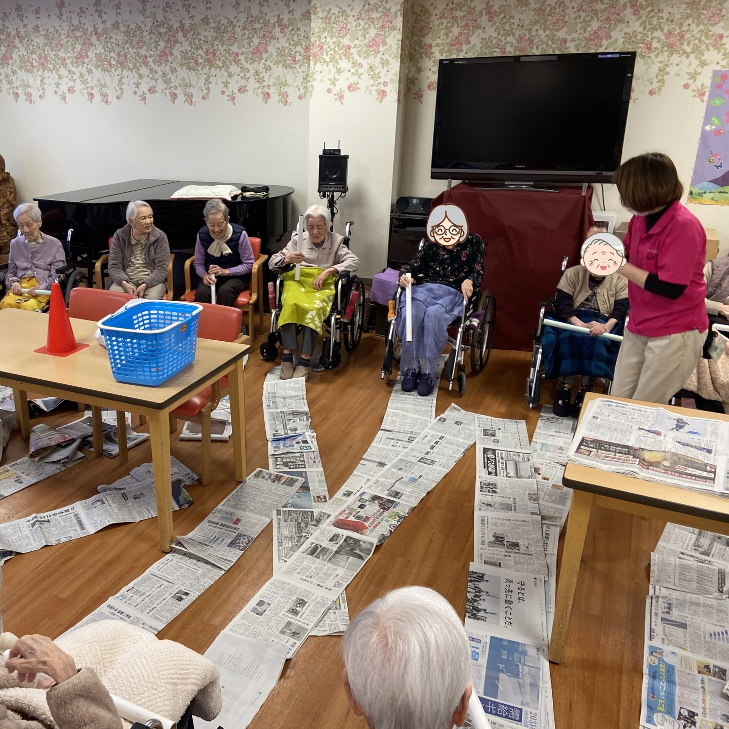 【新聞で遊ぼう！レク開催】