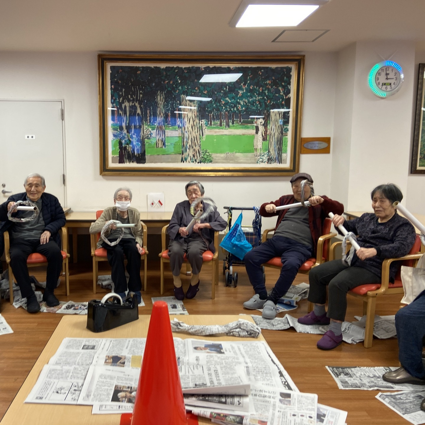 【新聞で遊ぼう！レク開催】