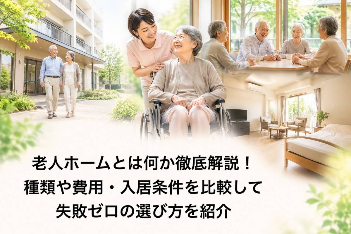 老人ホームとは何か徹底解説！種類や費用・入居条件を比較して失敗ゼロの選び方を紹介